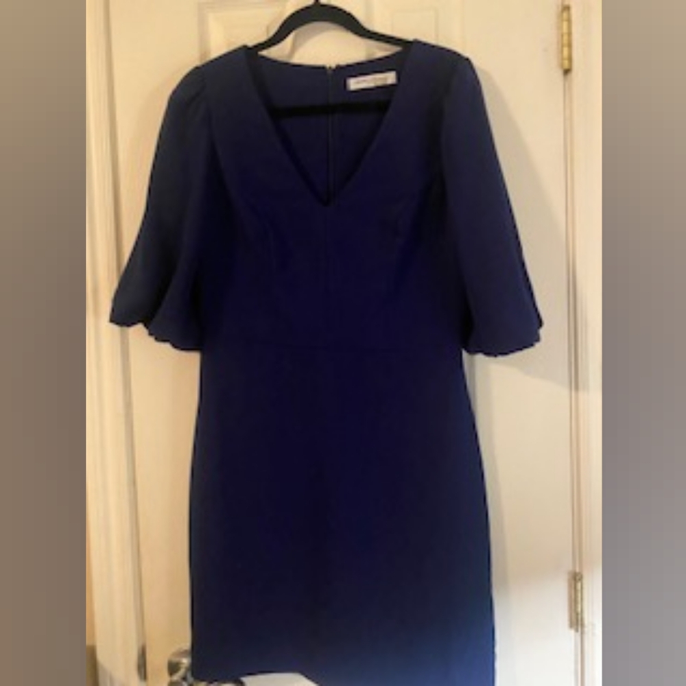 Amanda Uprichard Beautiful Navy Blue Dress Size Large